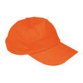 Orange - Front - MidOcean Glop Plain Baseball Cap