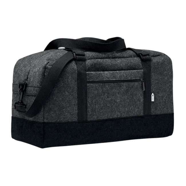 Stone Grey - Side - MidOcean Indico Bag RPET Felt Weekend Bag