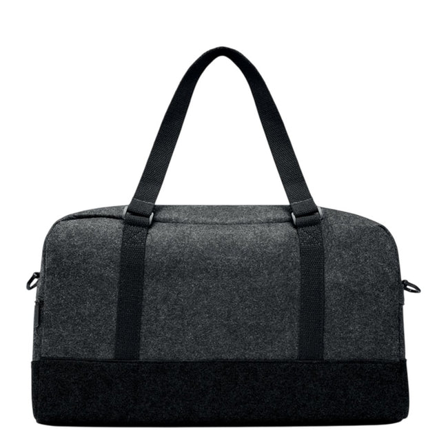 Stone Grey - Back - MidOcean Indico Bag RPET Felt Weekend Bag