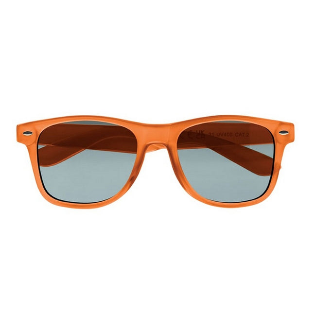 Transparent Orange - Front - MidOcean Macusa RPET Sunglasses