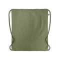 Green - Back - MidOcean Yuki Organic Cotton Drawstring Bag