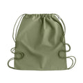 Green - Side - MidOcean Yuki Organic Cotton Drawstring Bag
