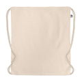 Beige - Back - MidOcean Yuki Organic Cotton Drawstring Bag
