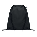 Black - Front - MidOcean Yuki Organic Cotton Drawstring Bag