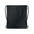 Black - Back - MidOcean Yuki Organic Cotton Drawstring Bag