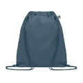 Blue - Front - MidOcean Yuki Organic Cotton Drawstring Bag