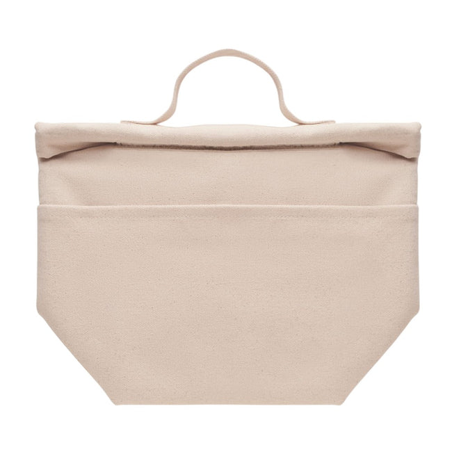 Beige - Back - MidOcean Recoba Recycled Cotton Cooler Bag