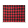 Red - Front - MidOcean Shermatt RPET Checked Picnic Blanket