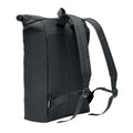 Black - Back - MidOcean Napa Roll Top RPET Backpack