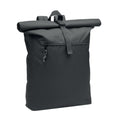 Black - Front - MidOcean Napa Roll Top RPET Backpack