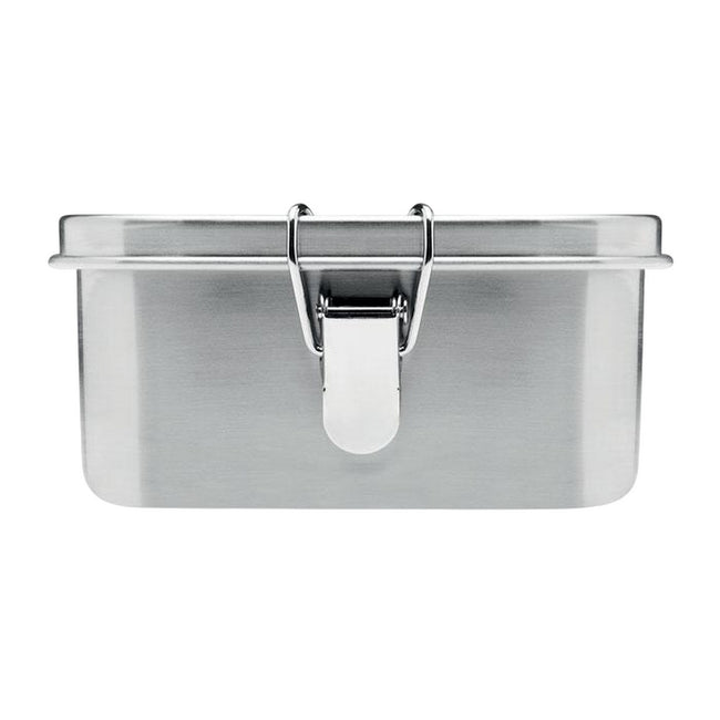 Matt Silver - Back - MidOcean Sao Stainless Steel Lunch Box