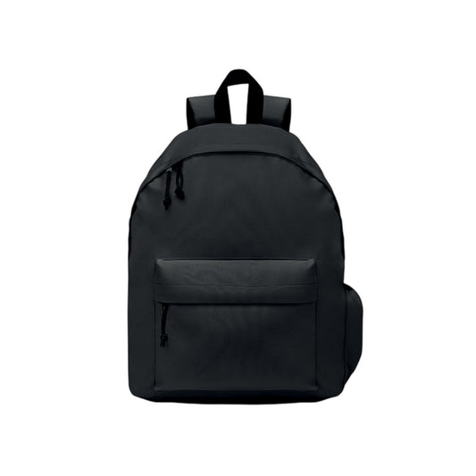 Black - Front - MidOcean Bapal+ RPET Polyester Backpack