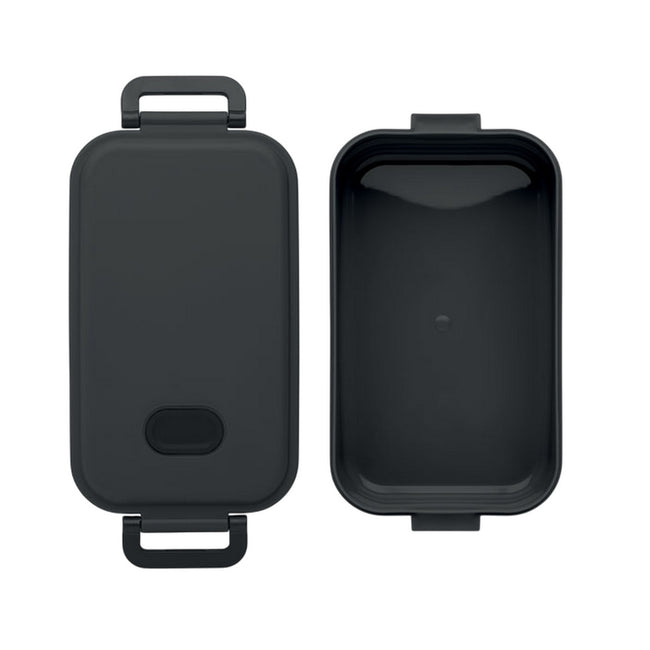 Black - Side - MidOcean Indus Polypropylene 800ml Lunch Box