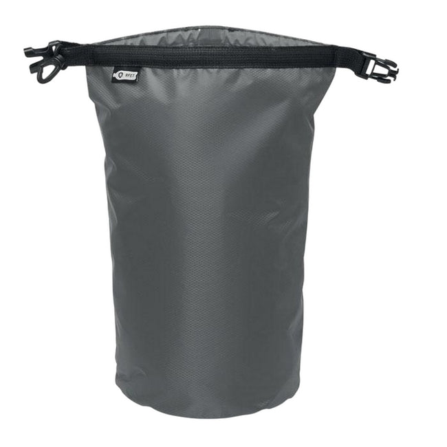 Stone Grey - Back - MidOcean Bolsaible+ RPET Waterproof 5L Bag