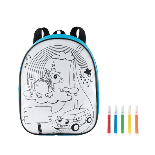 Turquoise - Front - MidOcean Backsketchy Backpack