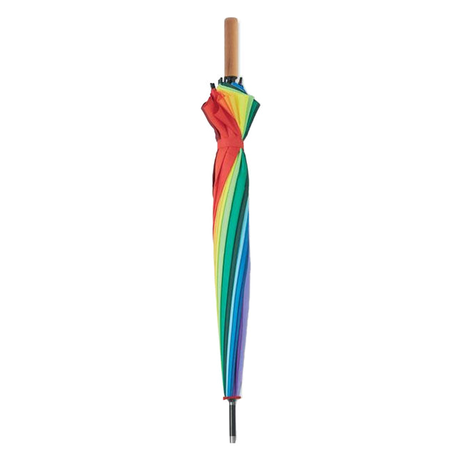 Multicoloured - Side - MidOcean Bowbrella Rainbow Stick Umbrella