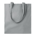 Grey - Front - MidOcean Cottonel Colour + Cotton Shopper Bag