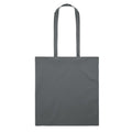 Stone Grey - Back - MidOcean Cottonel Colour + Cotton Shopper Bag