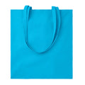 Turquoise - Front - MidOcean Cottonel Colour + Cotton Shopper Bag