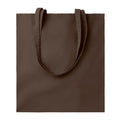 Chocolate - Front - MidOcean Cottonel Colour + Cotton Shopper Bag