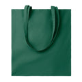 Dark Green - Front - MidOcean Cottonel Colour + Cotton Shopper Bag