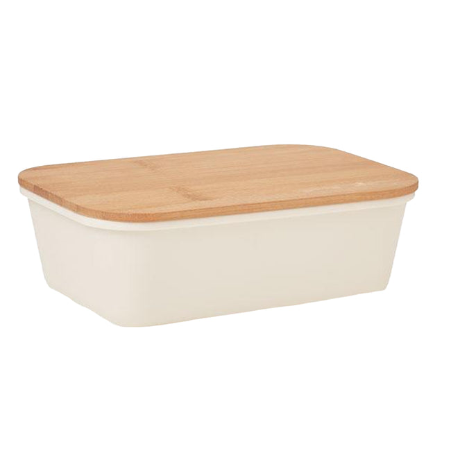 Beige - Front - MidOcean Thursday Bamboo 1L Lunch Box