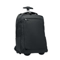 Black - Front - MidOcean Dalvik RPET Trolley Backpack