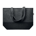 Stone Grey - Back - MidOcean Duo Indico RPET Felt Shopper Bag