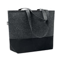 Stone Grey - Side - MidOcean Duo Indico RPET Felt Shopper Bag