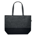 Stone Grey - Front - MidOcean Duo Indico RPET Felt Shopper Bag