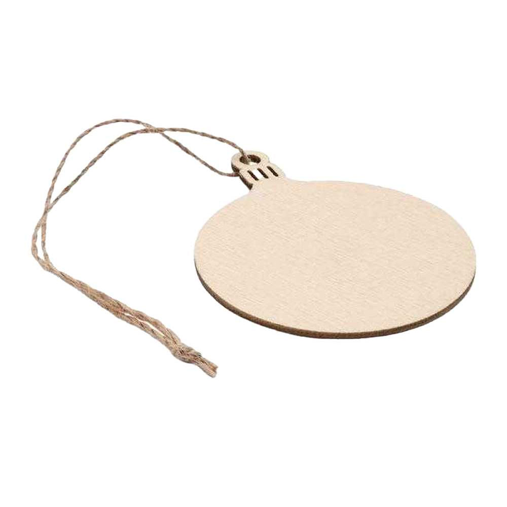 Wood - Back - MidOcean Baly Wooden Bauble Hanging Decoration