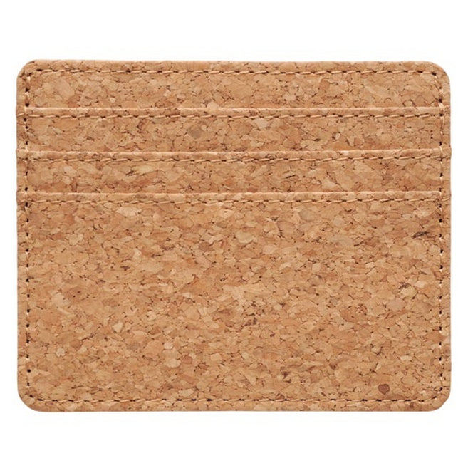 Beige - Back - MidOcean Cork RFID Card Holder