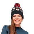 Black - Side - MidOcean Shimas Christmas Knitted Beanie