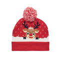 Red - Front - MidOcean Shimas Christmas Knitted Beanie