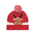 Red - Back - MidOcean Shimas Christmas Knitted Beanie