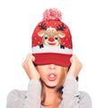 Red - Side - MidOcean Shimas Christmas Knitted Beanie
