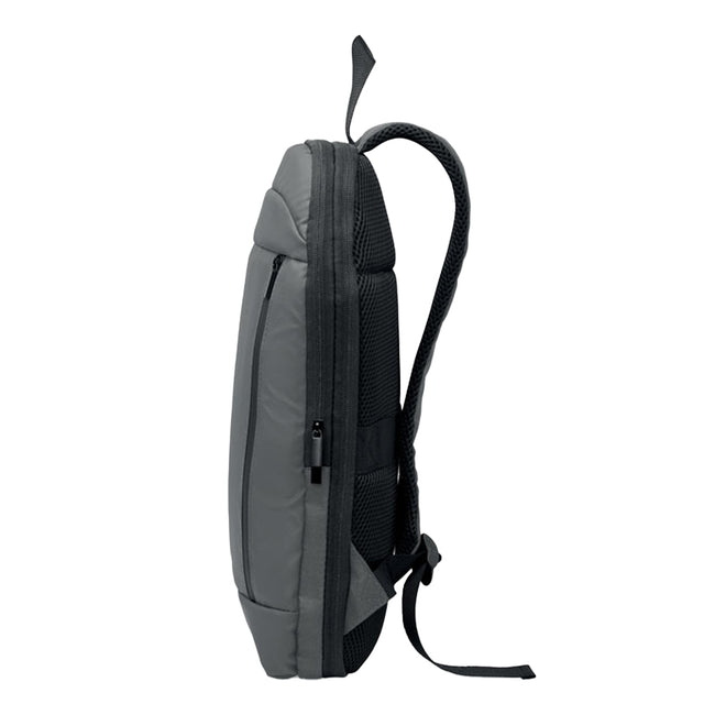Stone Grey - Side - MidOcean Expandable Backpack