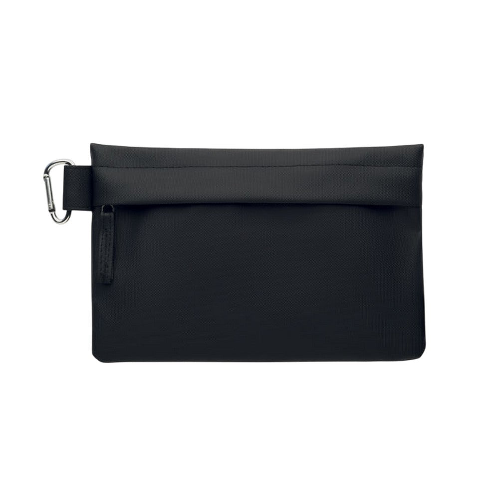 Black - Side - MidOcean RPET Polyester Pouch