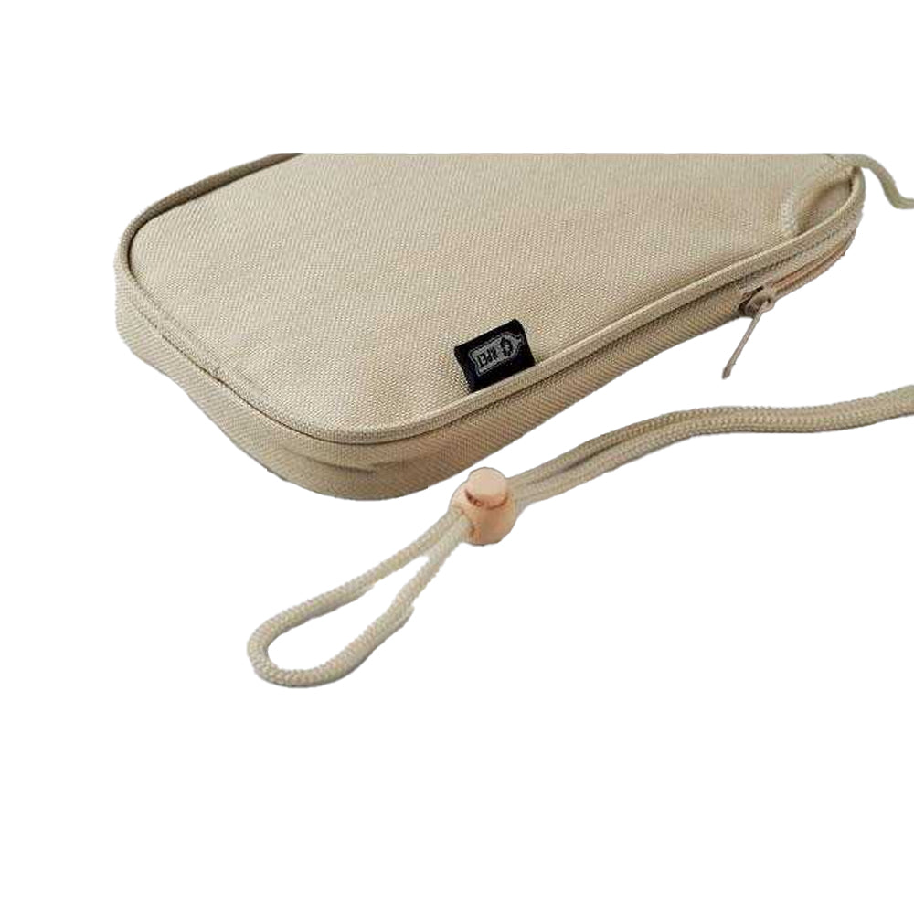 Beige - Side - MidOcean Korovin RPET Travel Cross Body Pouch