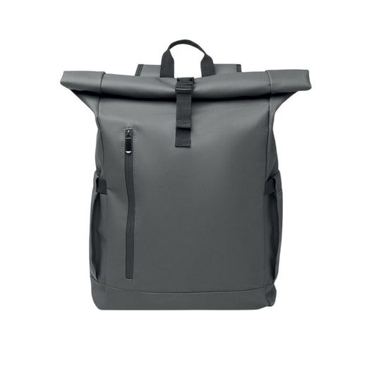 Stone Grey - Front - MidOcean Bangkok Roll Top Rucksack