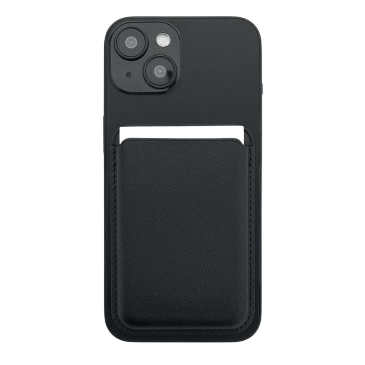 Black - Side - MidOcean Magnetic Phone Card Holder