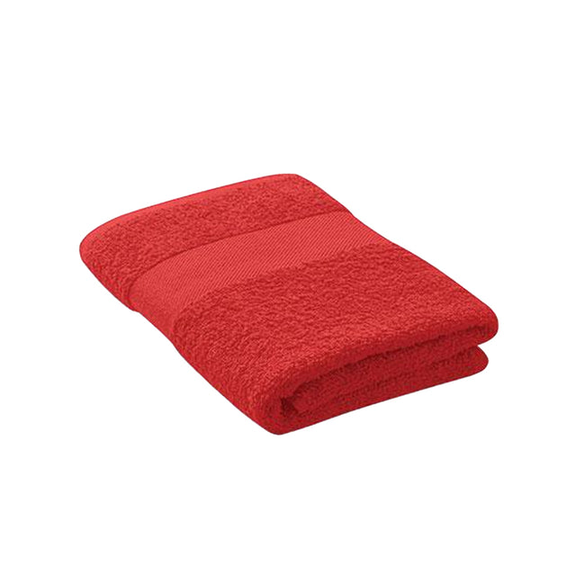 Red - Front - MidOcean Terry Organic Cotton Towel