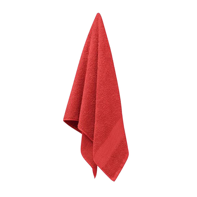 Red - Side - MidOcean Terry Organic Cotton Towel