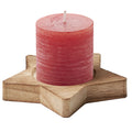 Red - Front - MidOcean Lotus Star Candle & Holder