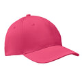 Fuchsia - Front - MidOcean Basie 6 Panel Baseball Cap