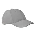 Grey - Front - MidOcean Basie 6 Panel Baseball Cap