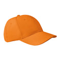Orange - Front - MidOcean Basie 6 Panel Baseball Cap