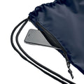 Blue - Side - MidOcean Night Large RPET Drawstring Bag