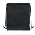 Black - Back - MidOcean Night Large RPET Drawstring Bag