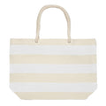 White - Back - MidOcean Heaven Stripe Cotton Beach Shopper Bag